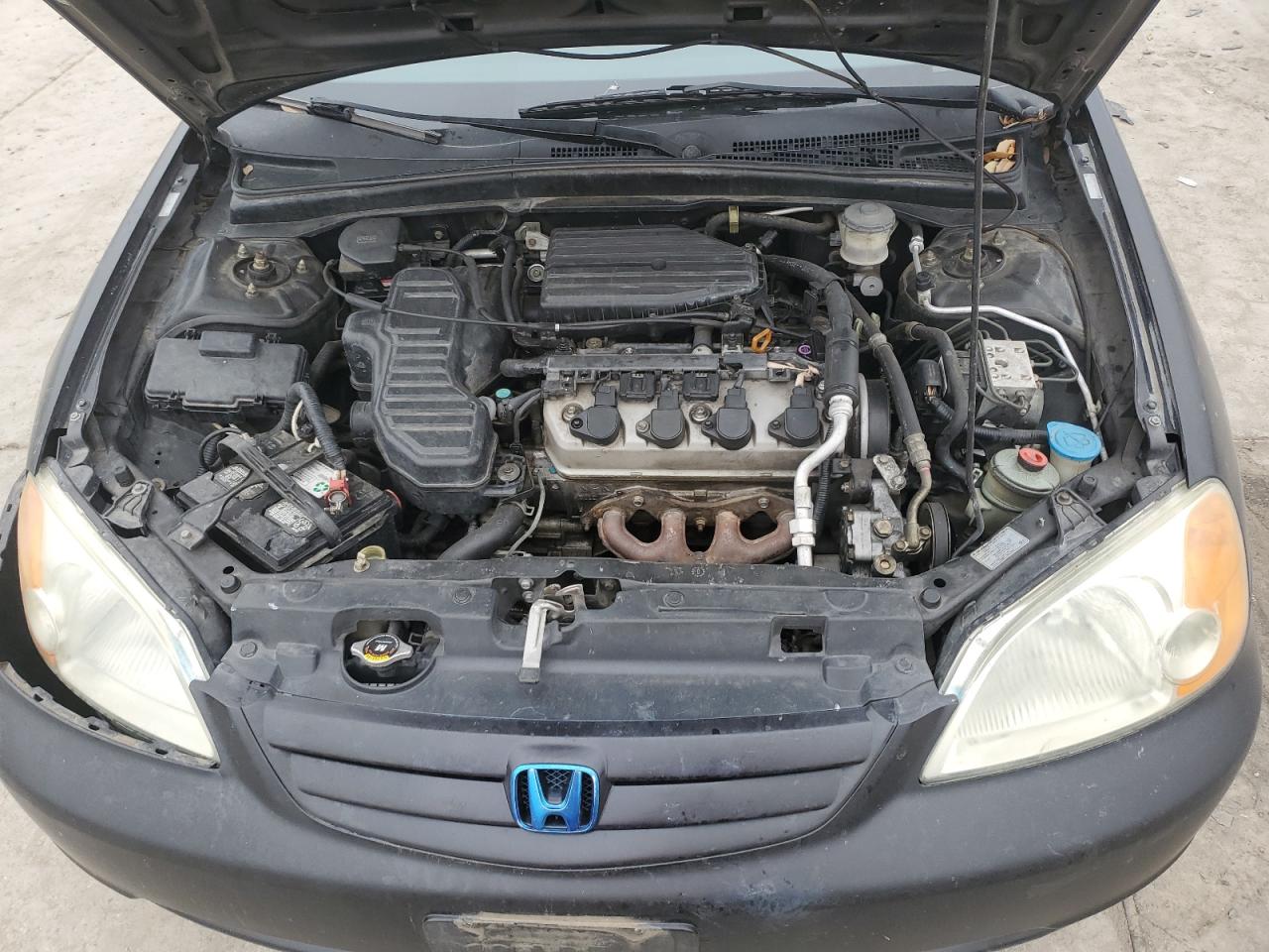 2002 Honda Civic VIN 2HGES26792H501131 Copart auction photo, front end / side damage thumbnail 13