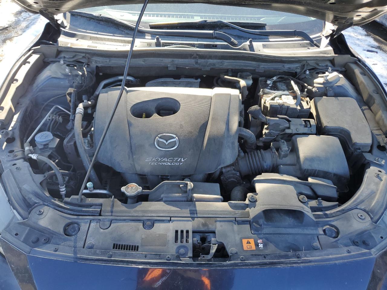 2014 Mazda 3 VIN JM1BM1L78E1146272 Copart auction photo, front end / hail damage thumbnail 11