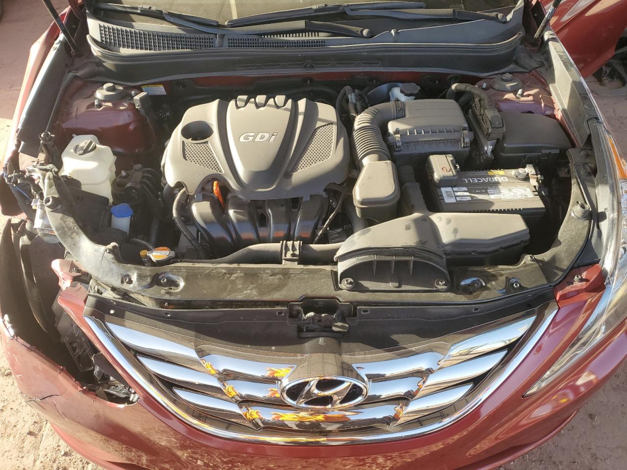 2012 Hyundai Sonata VIN 5NPEC4AC7CH363416 Copart auction photo, front end / side damage thumbnail 11