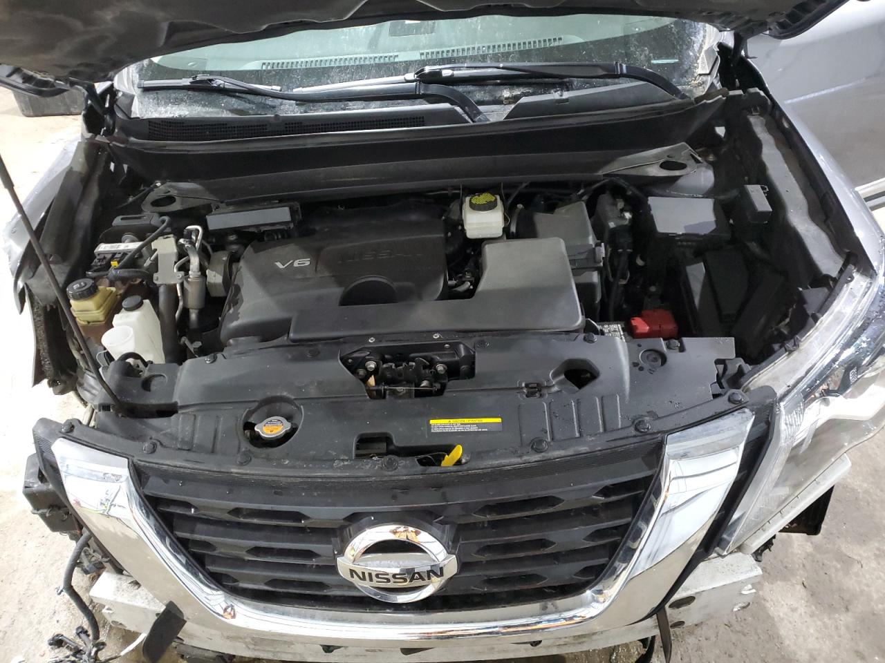 2019 Nissan Pathfinder VIN 5N1DR2MM9KC617961 Copart auction photo, front end / side damage thumbnail 13