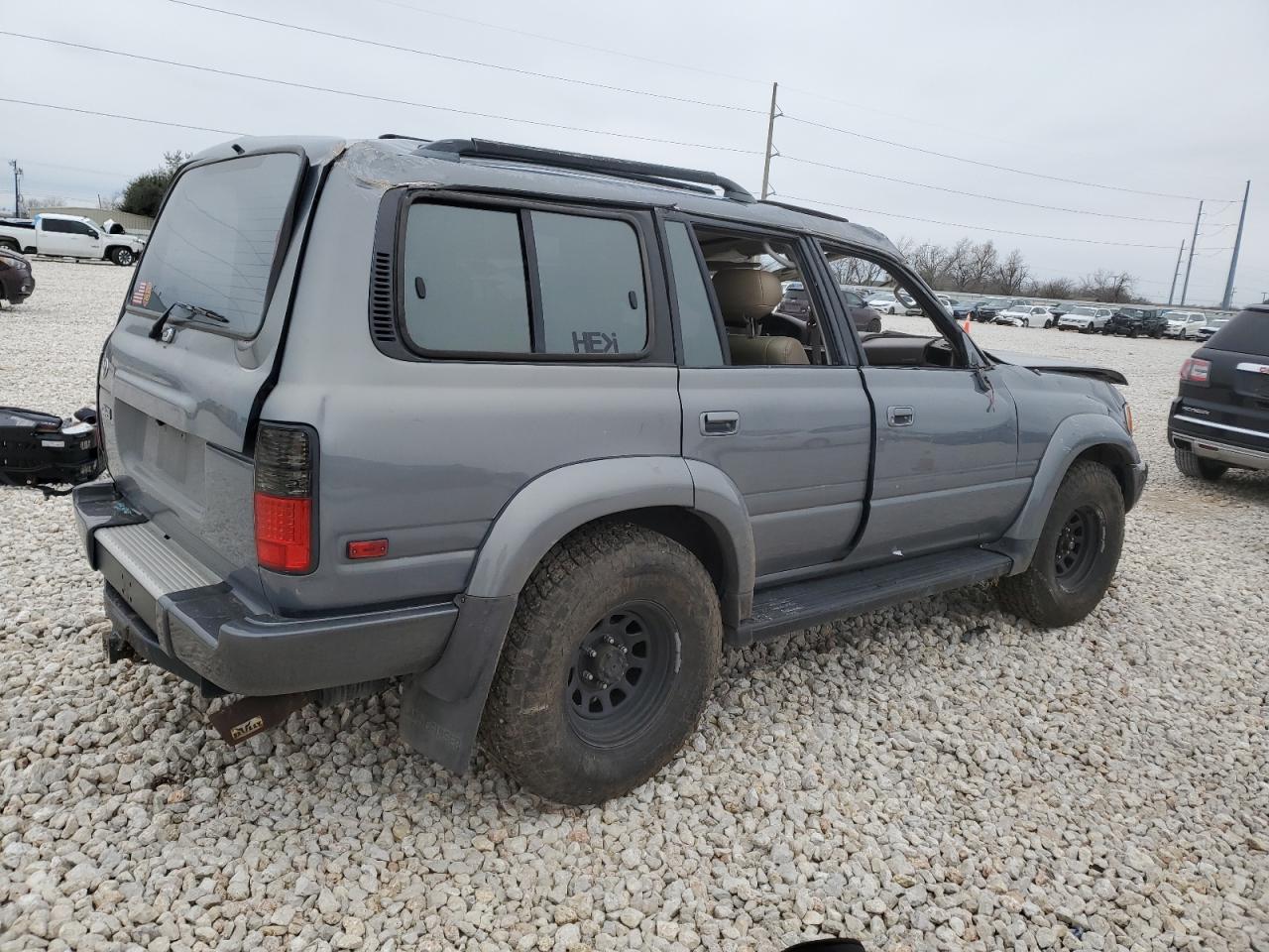 1996 Toyota Land Cruiser VIN JT3HJ85J6T0117395 Copart auction photo, rollover damage thumbnail 3