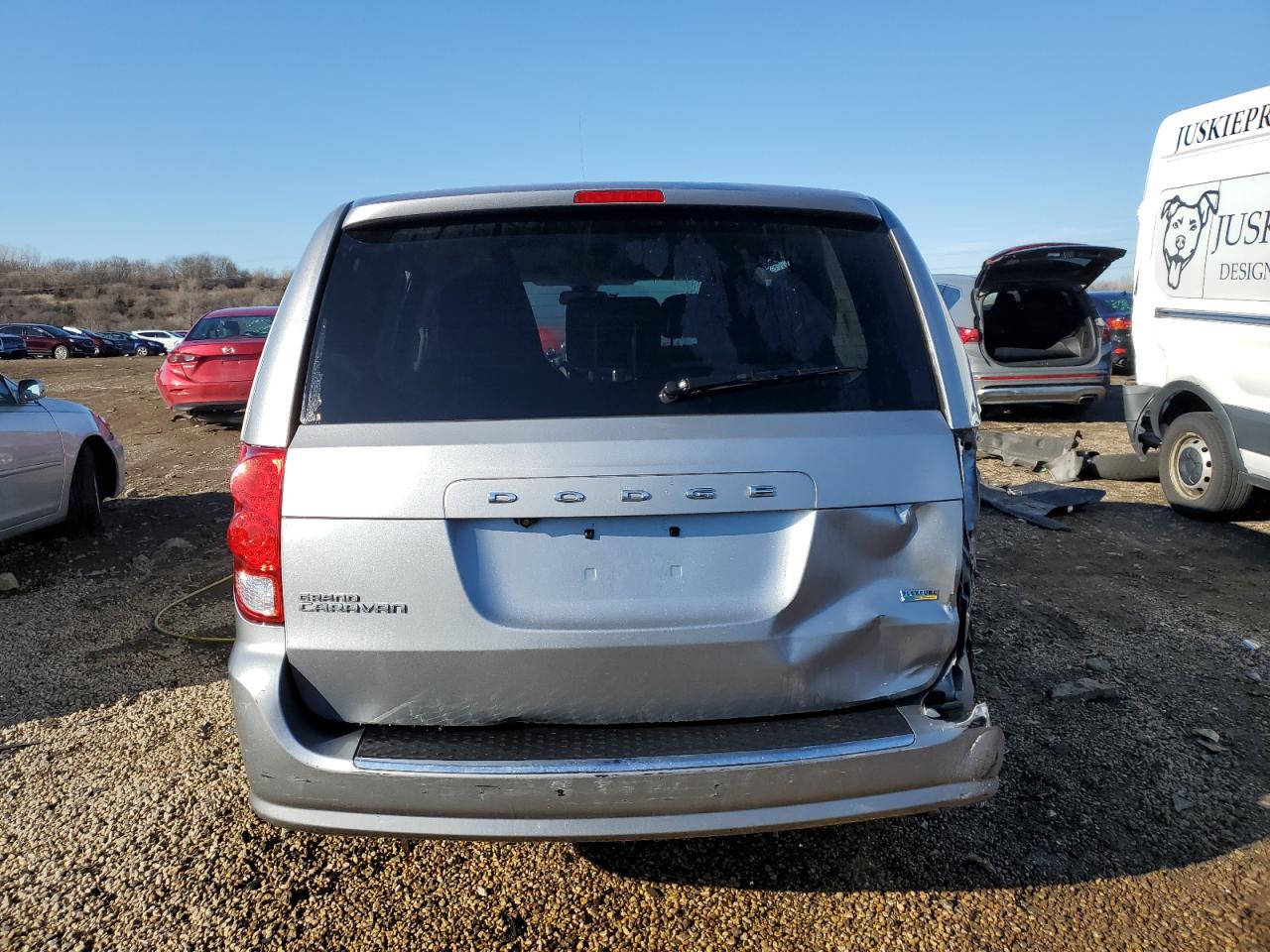 2019 Dodge Caravan VIN 2C4RDGBG1KR793915 Copart auction photo, side damage thumbnail 6