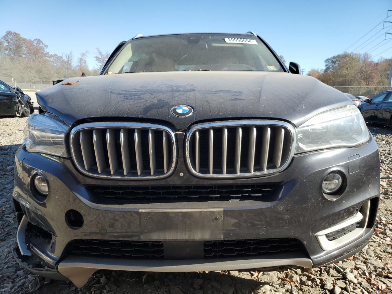 2014 BMW X5 VIN 5UXKR6C57E0C03680 Copart auction photo, front end / undercarriage damage thumbnail 5