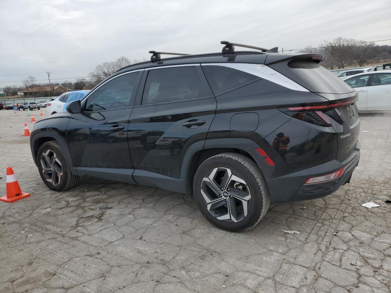 2023 Hyundai Tucson VIN 5NMJFCAE8PH174035 Copart auction photo, side / rear end damage thumbnail 2