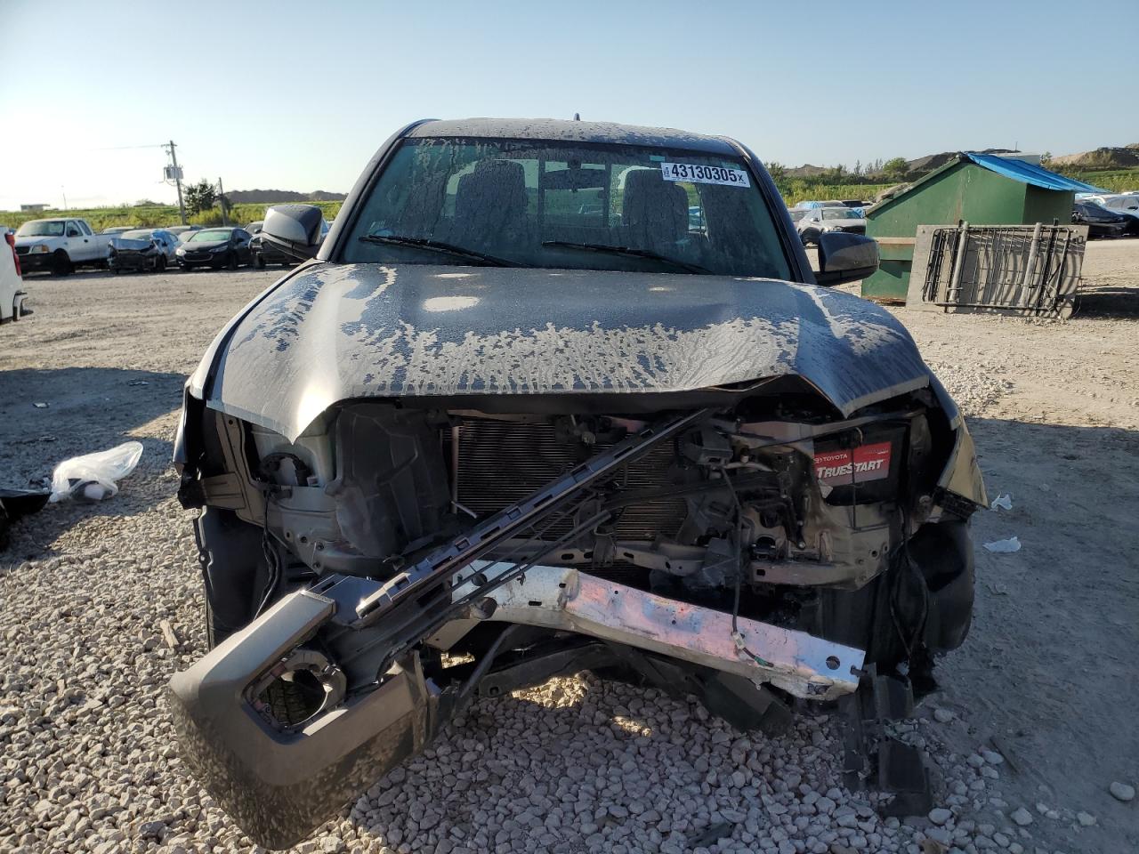 2017 Toyota Tacoma VIN 5TFRX5GN0HX091663 Copart auction photo, front end / side damage thumbnail 5