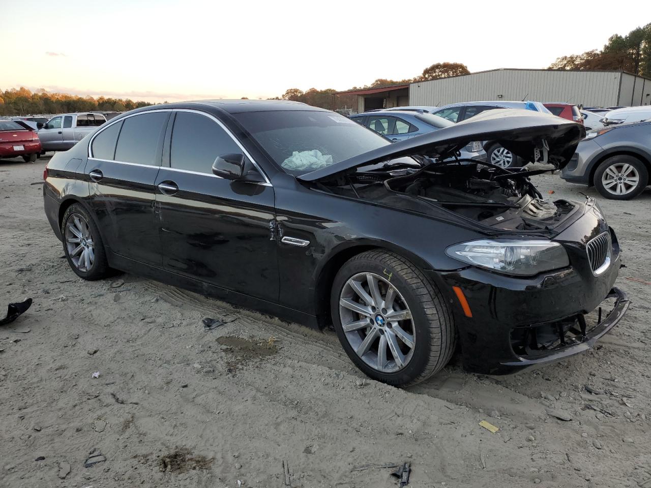 2014 BMW 5er VIN WBA5B3C57ED531511 Copart auction photo, front end / minor dent/scratches damage thumbnail 4