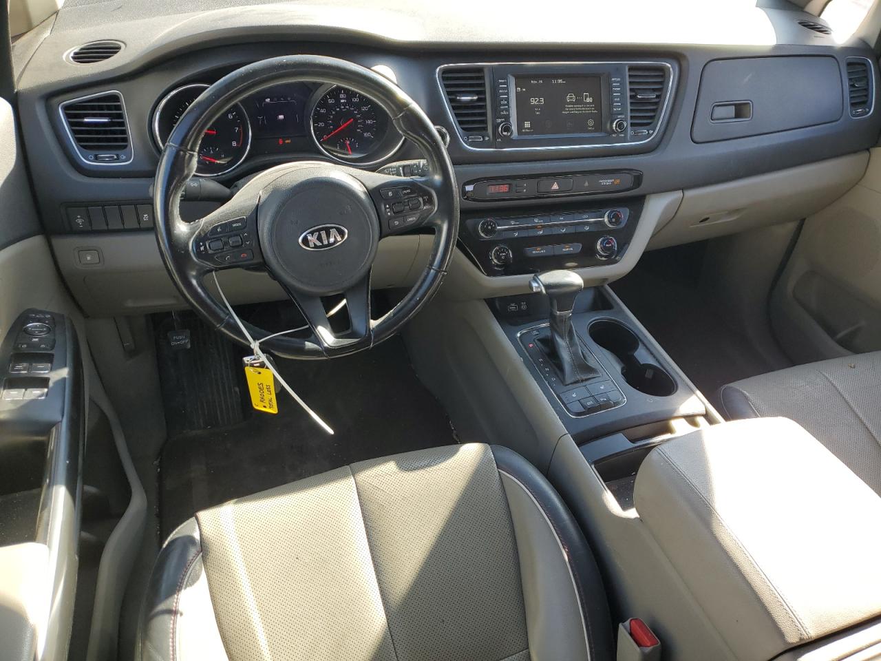 2017 KIA Sedona VIN KNDMB5C16H6333423 Copart auction photo, front end damage thumbnail 8