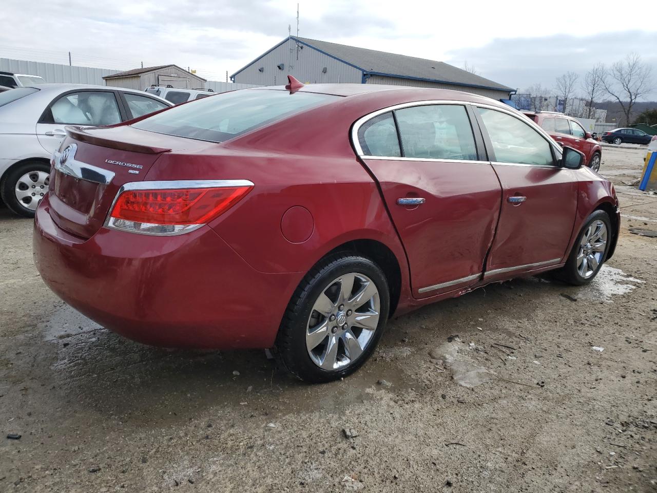 2011 Buick LaCrosse VIN 1G4GC5ED8BF130537 Copart auction photo, side / front end damage thumbnail 3
