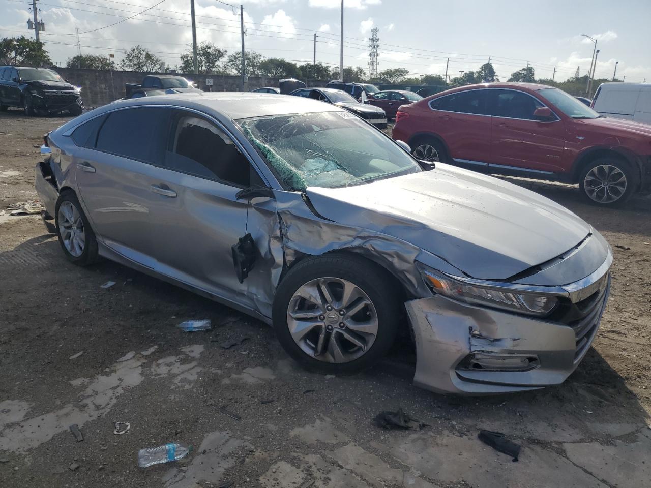 2020 Honda Accord VIN 1HGCV1F1XLA127519 Copart auction photo, all over damage thumbnail 4