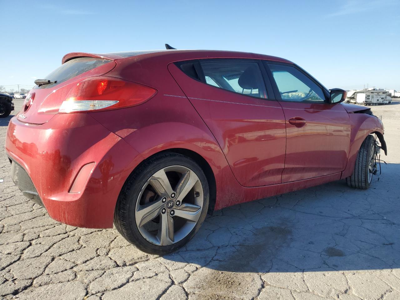 2014 Hyundai Veloster VIN KMHTC6AD6EU215791 Copart auction photo, front end damage thumbnail 3