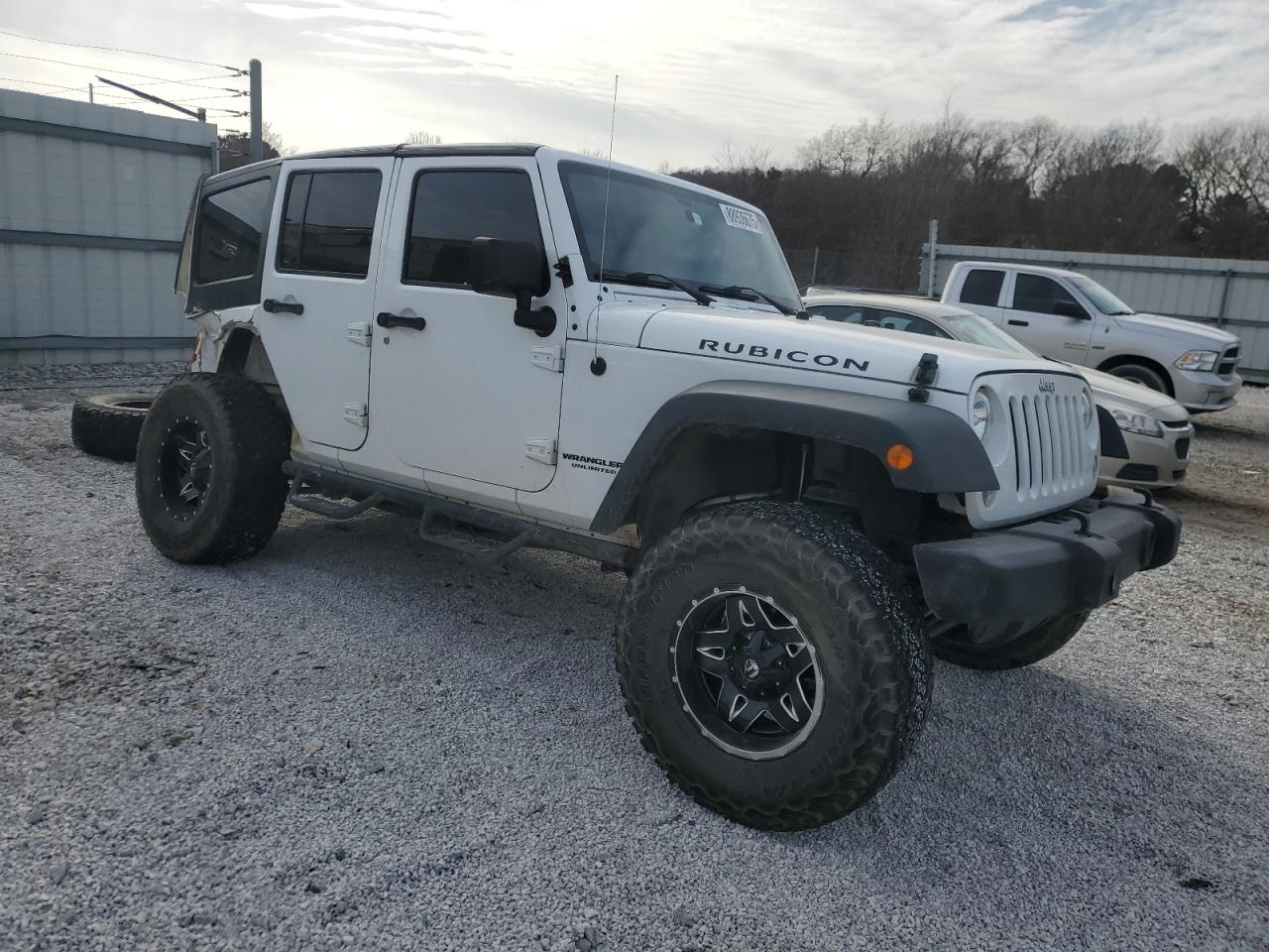 2016 Jeep Wrangler VIN 1C4BJWFG0GL342361 Copart auction photo, rear end / side damage thumbnail 4