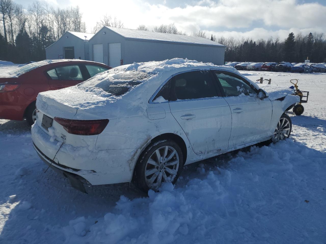 2018 Audi A4 VIN WAUANAF45JN008747 Copart auction photo, front end / side damage thumbnail 3