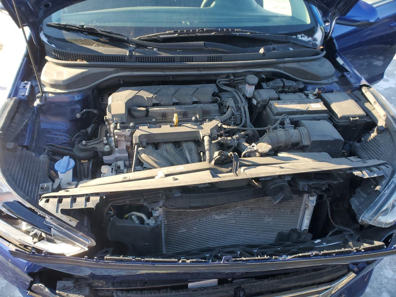 2021 Hyundai Accent VIN 3KPC24A64ME136615 Copart auction photo, front end damage thumbnail 11