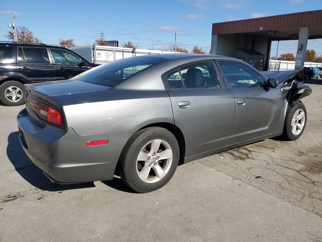 2012 Dodge Charger VIN 2C3CDXBG1CH189735 Copart auction photo, front end / side damage thumbnail 3