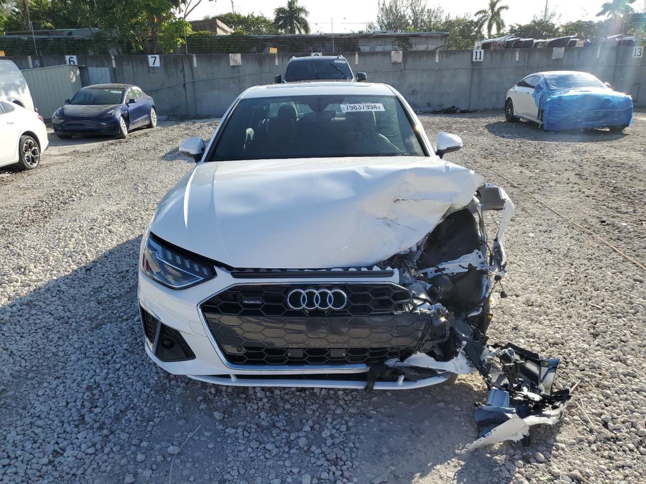 2024 Audi A4 VIN WAUDAAF45RN007358 Copart auction photo, front end / minor dent/scratches damage thumbnail 5