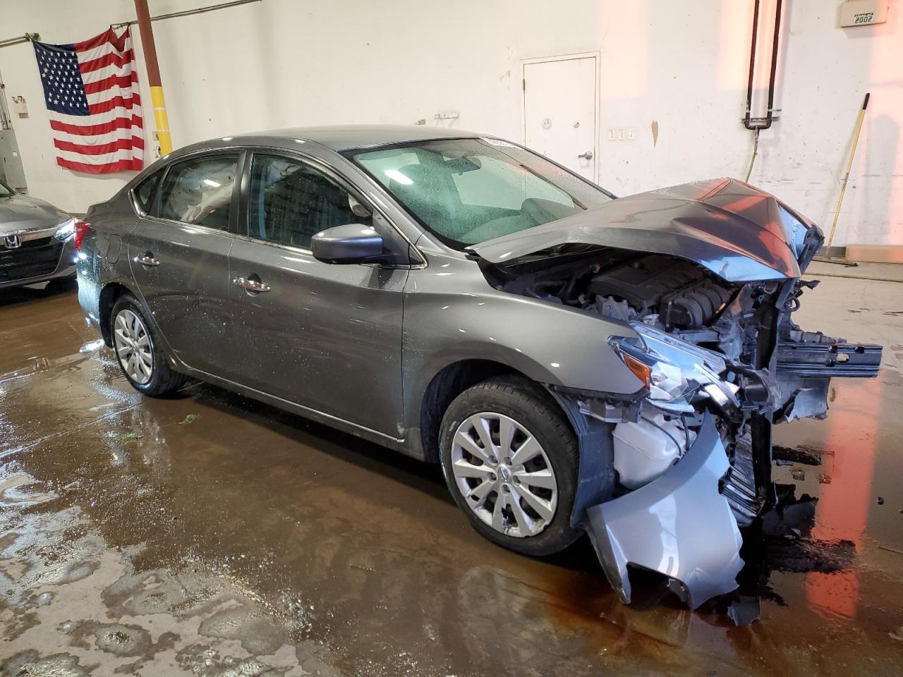 2016 Nissan Sentra VIN 3N1AB7AP6GY304035 Copart auction photo, front end / side damage thumbnail 4