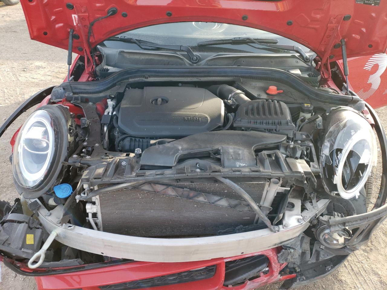 2021 MINI Cooper VIN WMWXR5C02M2N83496 Copart auction photo, front end damage thumbnail 11