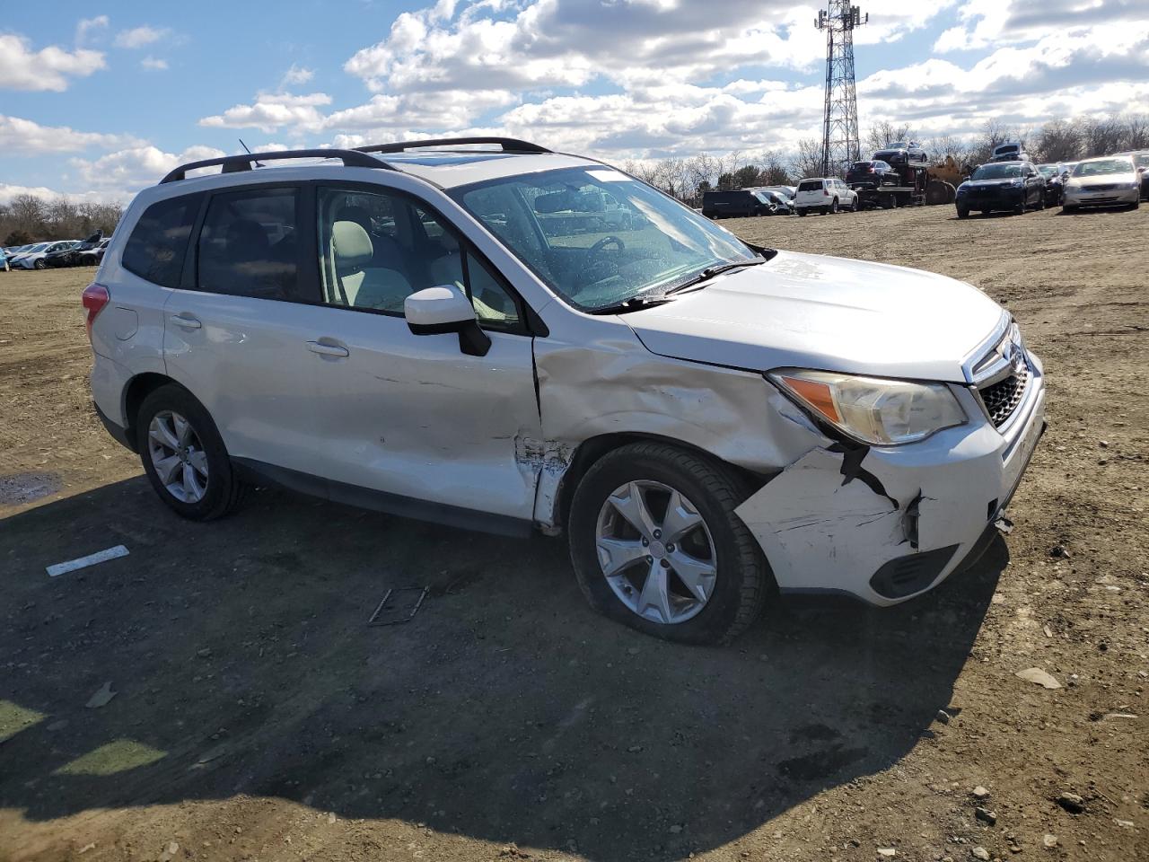 2014 Subaru Forester VIN JF2SJAECXEH406750 Copart auction photo, frame damage / side damage thumbnail 4