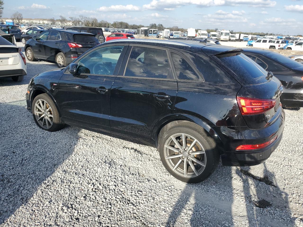 2018 Audi Q3 VIN WA1ECCFS9JR022058 Copart auction photo, front end / mechanical damage thumbnail 2