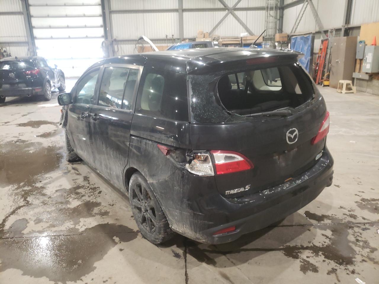 2012 Mazda 5 VIN JM1CW2CL8C0122347 Copart auction photo, rear end / front end damage thumbnail 2