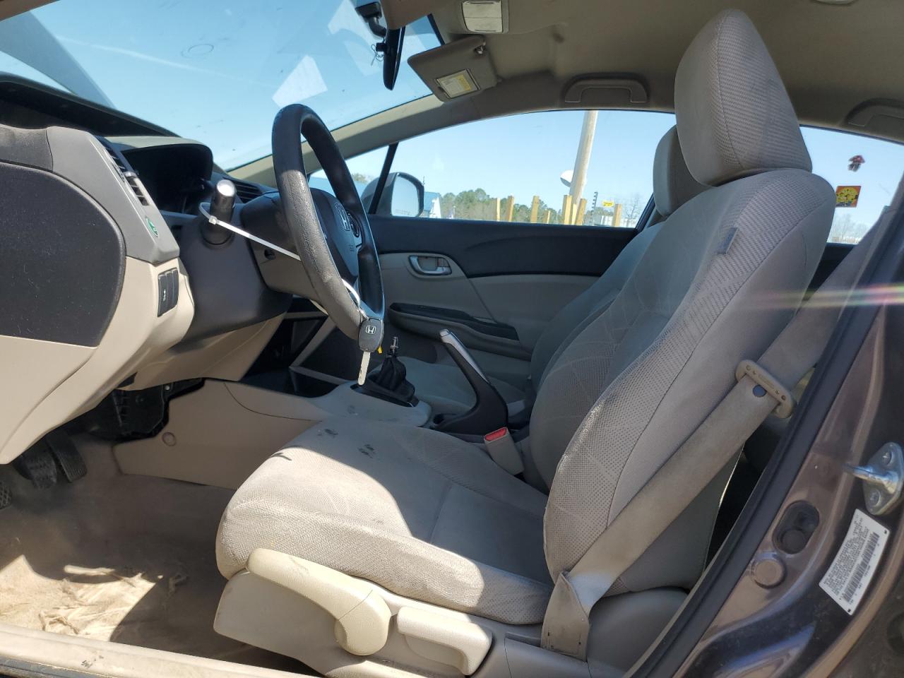 2012 Honda Civic VIN 2HGFB2E5XCH514329 Copart auction photo, rear end / side damage thumbnail 7