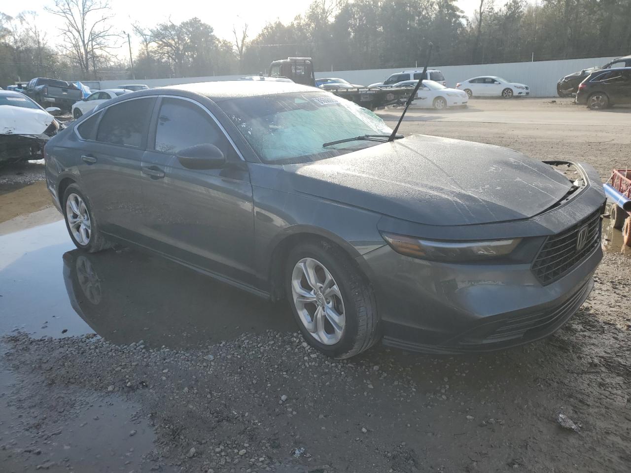 2024 Honda Accord VIN 1HGCY1F27RA002924 Copart auction photo, side / front end damage thumbnail 4