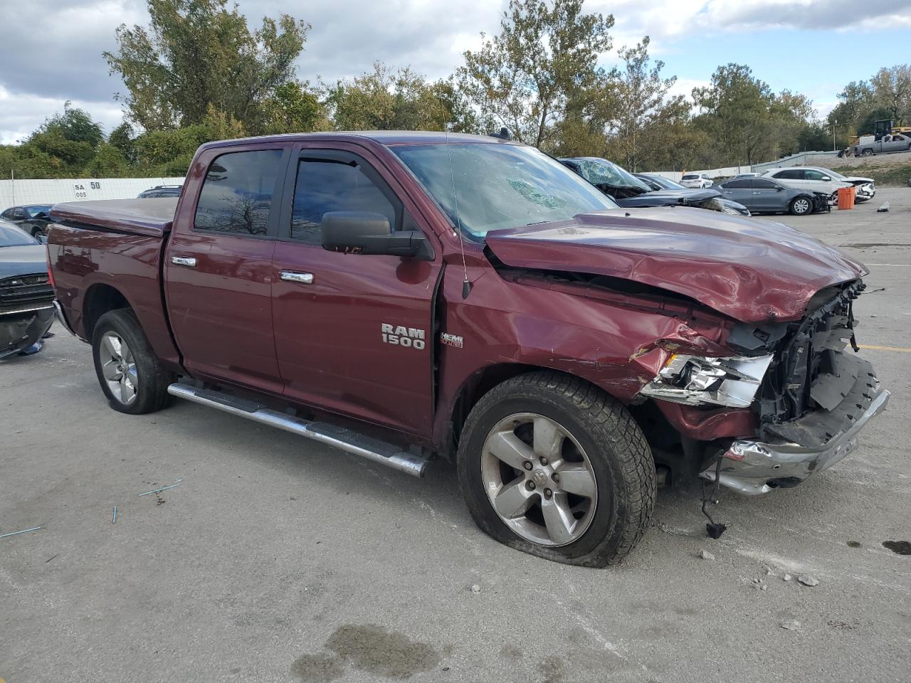 2016 RAM 1500 VIN 3C6RR7LT4GG263021 Copart auction photo, front end / rear end damage thumbnail 4