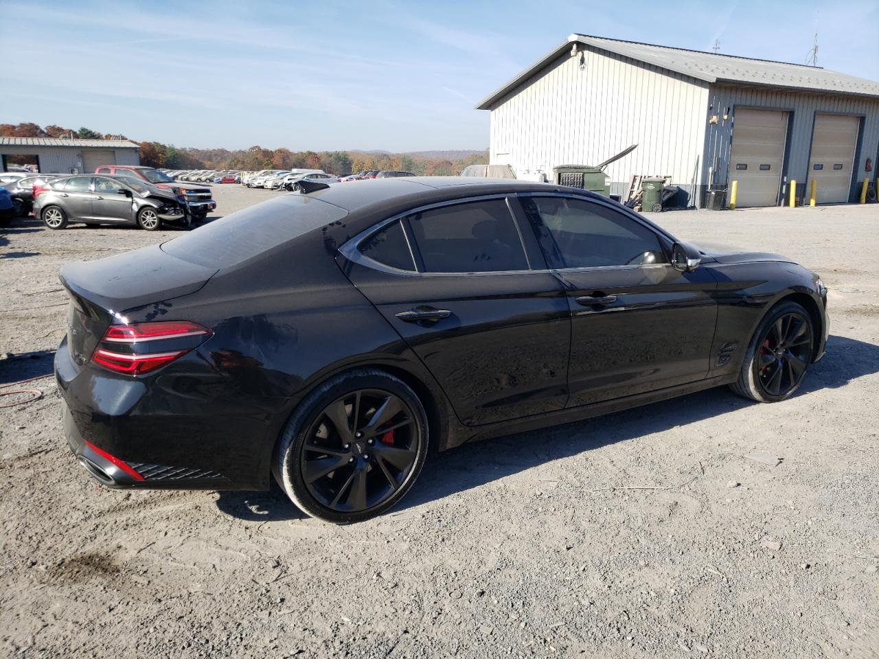 2022 Genesis G70 VIN KMTG54TE4NU096876 Copart auction photo, front end damage thumbnail 3