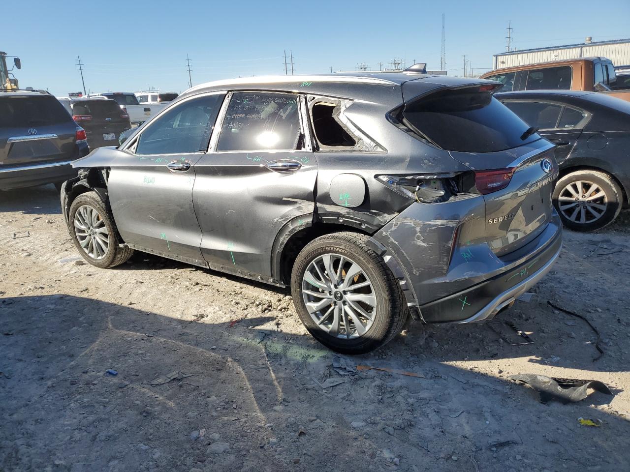 2024 Infiniti QX50 VIN 3PCAJ5BA5RF106415 Copart auction photo, side / rear end damage thumbnail 2