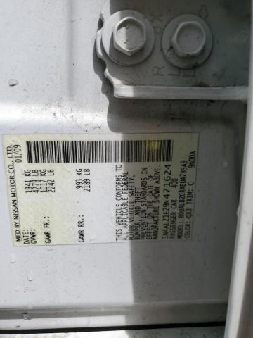 2009 Nissan Altima VIN 1N4AL21E29N471624 Copart auction photo, rear end damage thumbnail 12