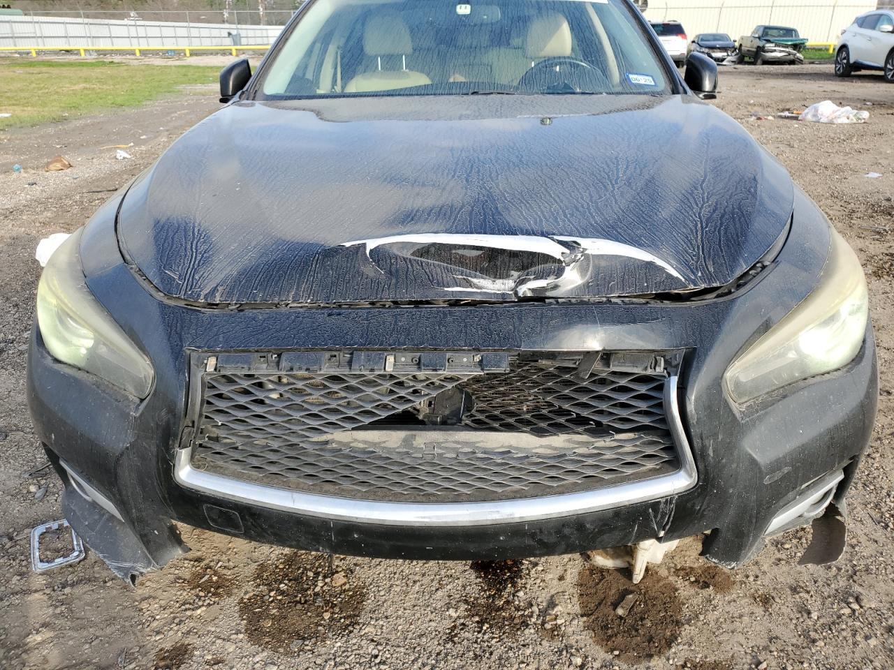 2015 Infiniti Q50 VIN JN1BV7AP8FM333162 Copart auction photo, front end / undercarriage damage thumbnail 12