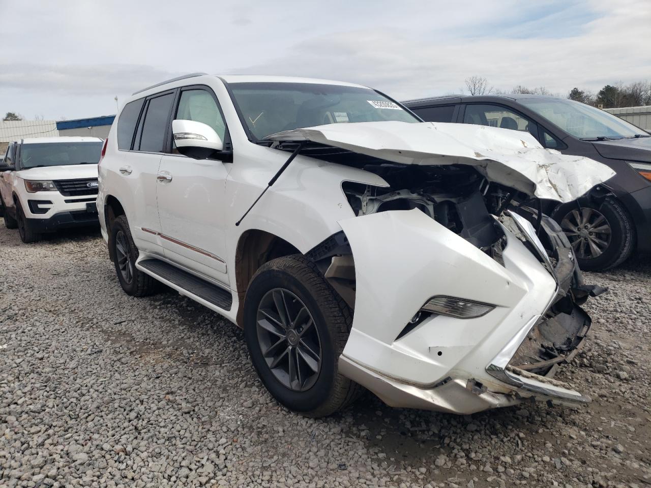 2019 Lexus GX VIN JTJBM7FXXK5217732 Copart auction photo, front end / side damage thumbnail 4
