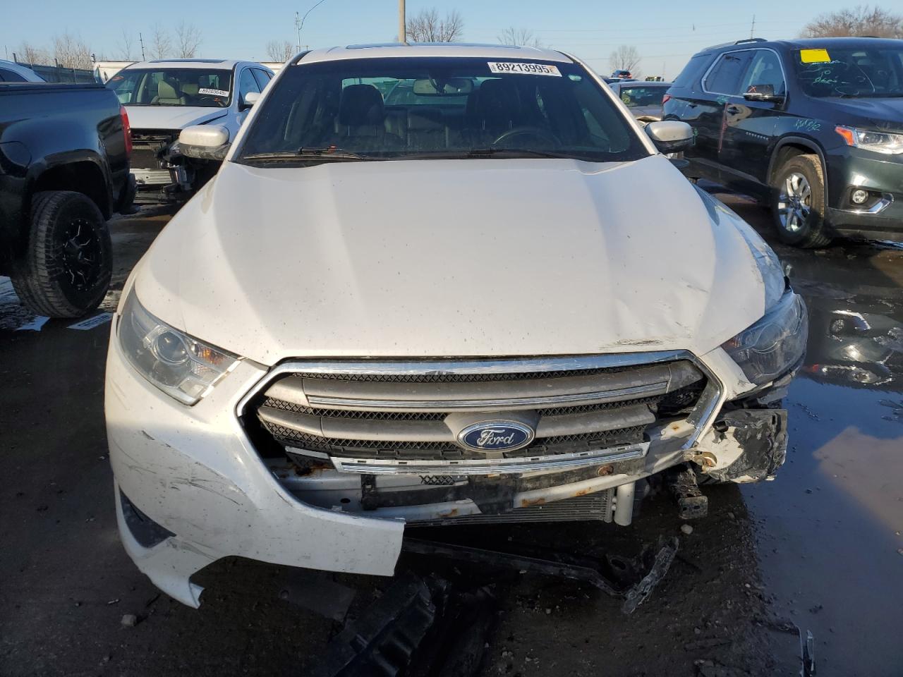 2013 Ford Taurus VIN 1FAHP2E85DG163982 Copart auction photo, front end damage thumbnail 5