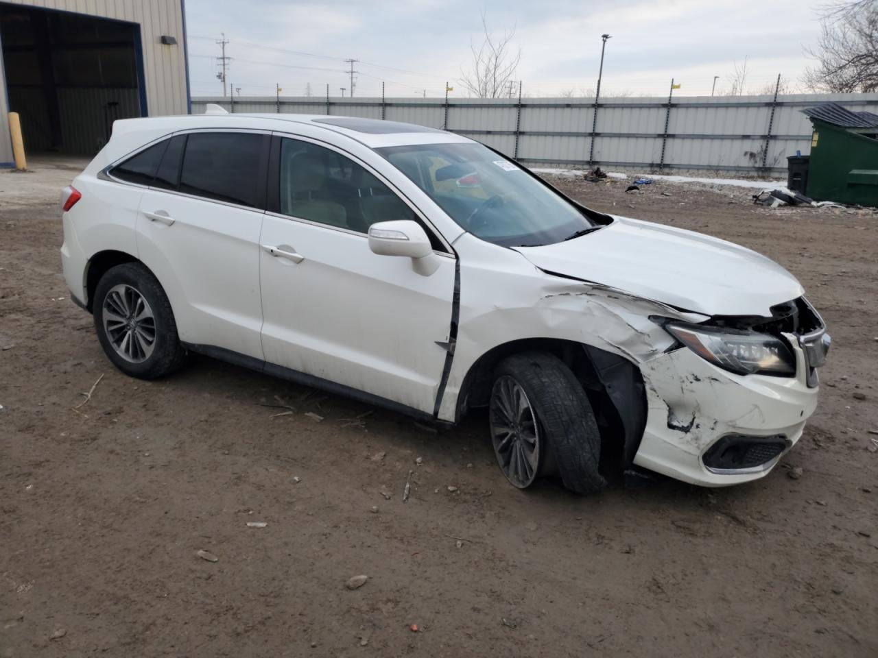 2016 Acura RDX VIN 5J8TB3H72GL000585 Copart auction photo, front end / side damage thumbnail 4
