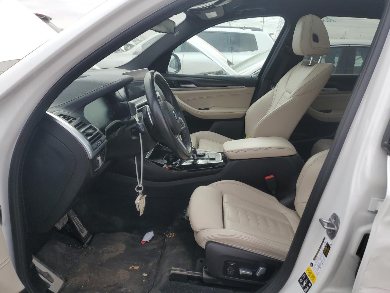2023 BMW X3 M VIN 5UX83DP04P9R12013 Copart auction photo, side / rear end damage thumbnail 7