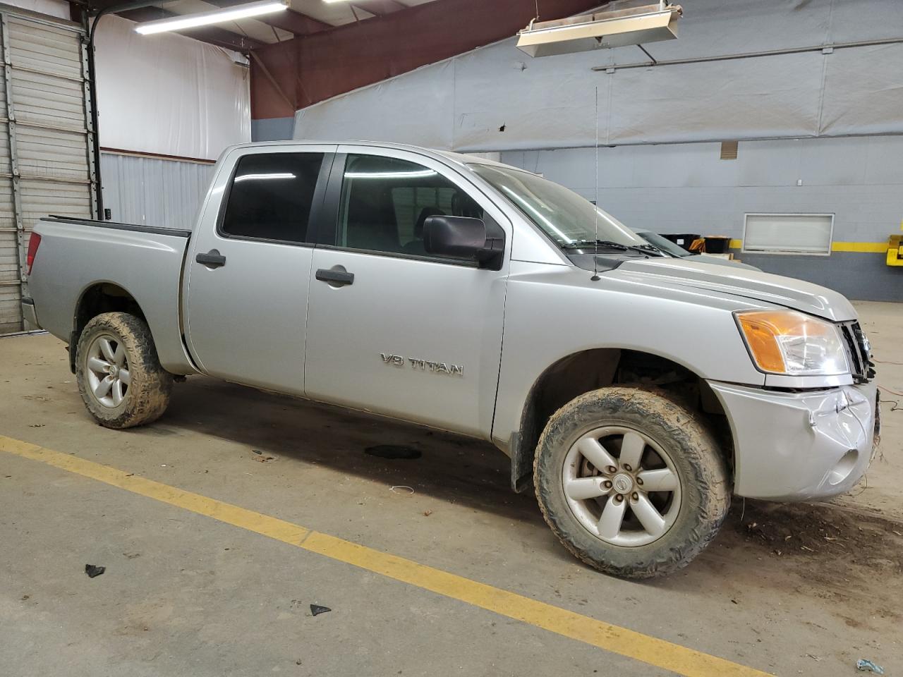 2014 Nissan Titan VIN 1N6AA0EJ8EN500885 Copart auction photo, front end / undercarriage damage thumbnail 4