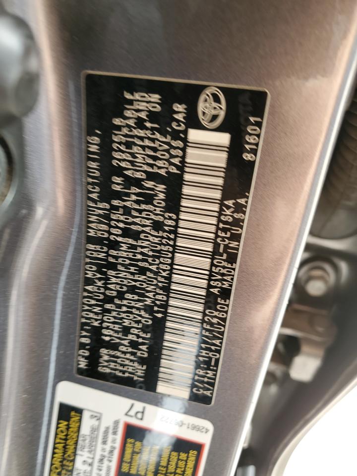 2016 Toyota Camry VIN 4T1BF1FK6GU522183 Copart auction photo, rear end / front end damage thumbnail 12