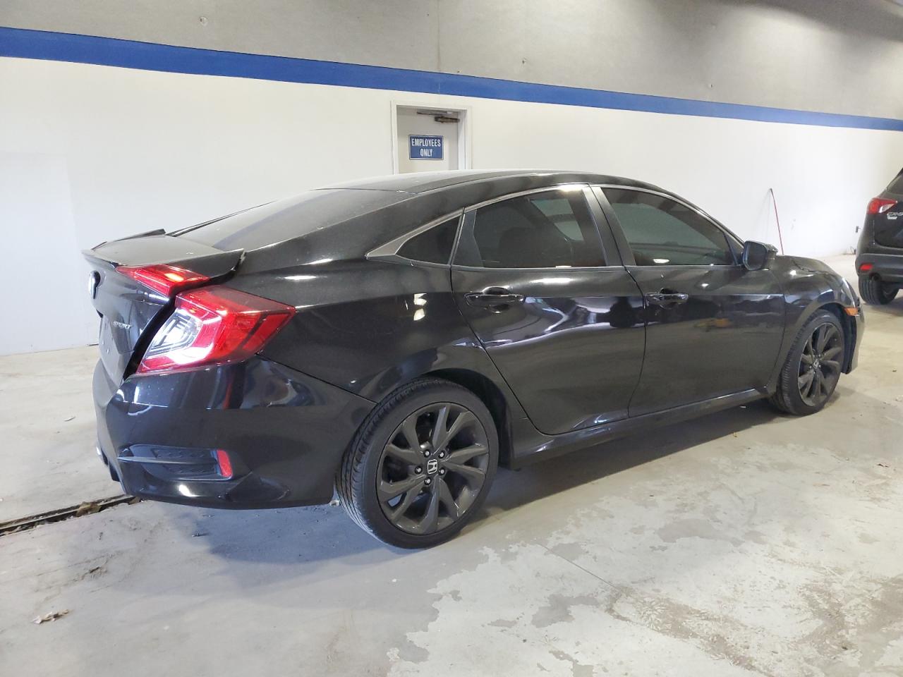2020 Honda Civic VIN 2HGFC2F82LH591735 Copart auction photo, rear end / front end damage thumbnail 3