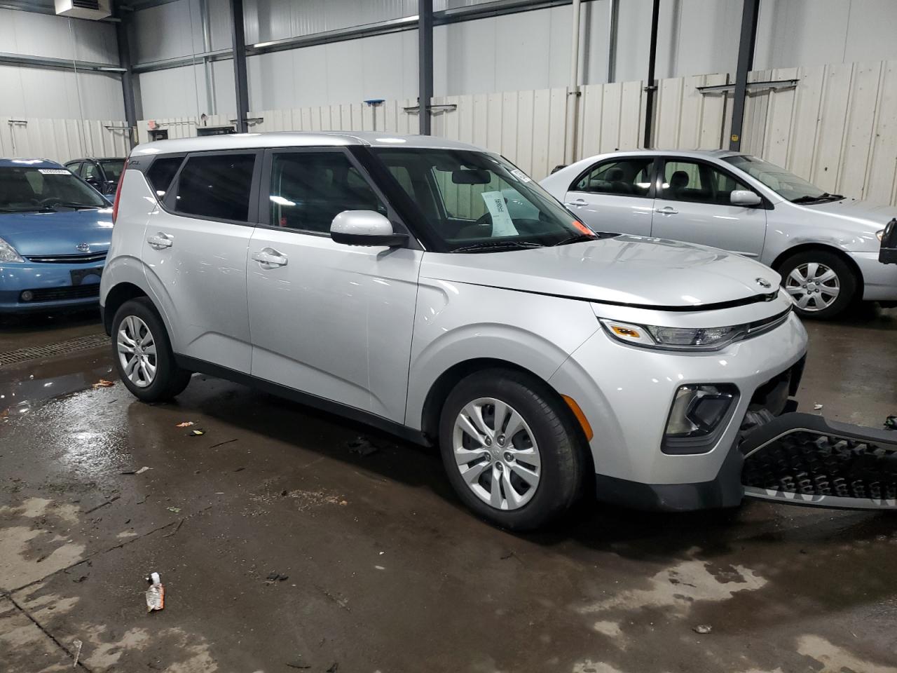 2021 KIA Soul VIN KNDJ23AU4M7769535 Copart auction photo, front end / side damage thumbnail 4