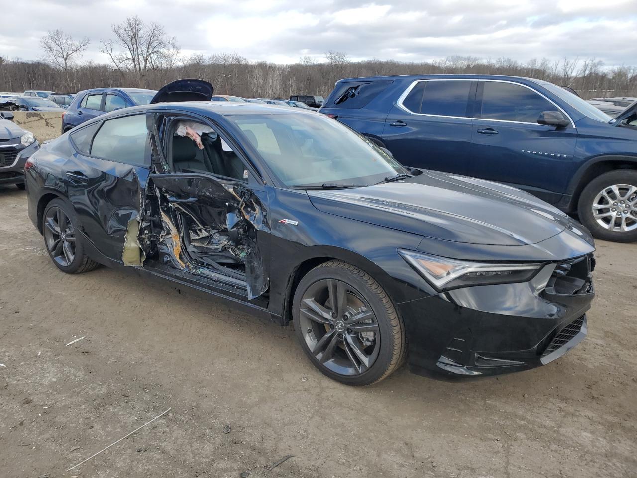 2025 Acura Integra VIN 19UDE4H36SA007266 Copart auction photo, side damage thumbnail 4