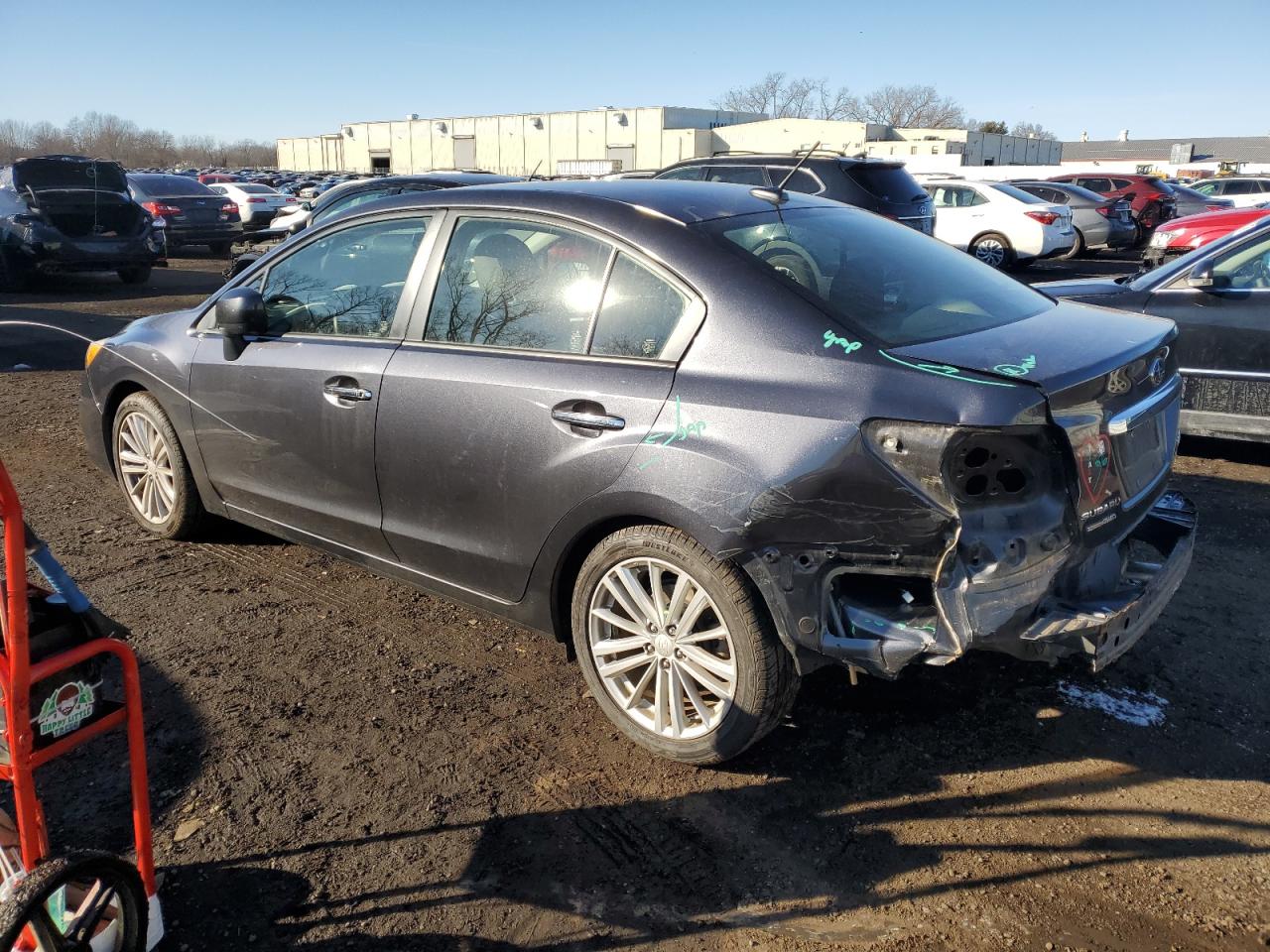 2013 Subaru Impreza VIN JF1GJAK68DH022960 Copart auction photo, rear end damage thumbnail 2