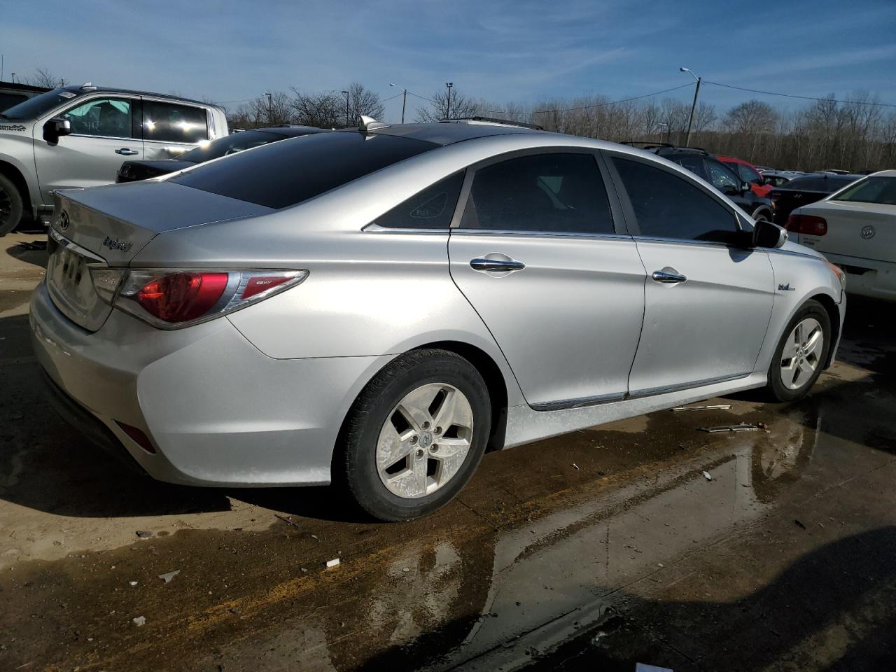 2012 Hyundai Sonata VIN KMHEC4A40CA020491 Copart auction photo, front end damage thumbnail 3