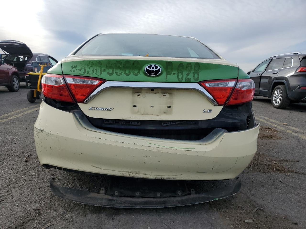 2015 Toyota Camry VIN 4T4BF1FK0FR451566 Copart auction photo, rear end damage thumbnail 6