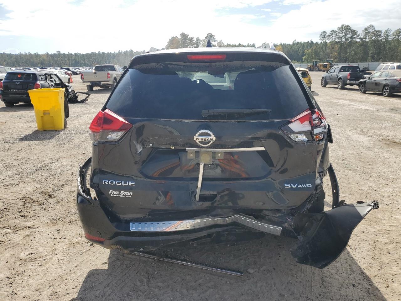 2019 Nissan Rogue VIN JN8AT2MV2KW393503 Copart auction photo, all over damage thumbnail 6