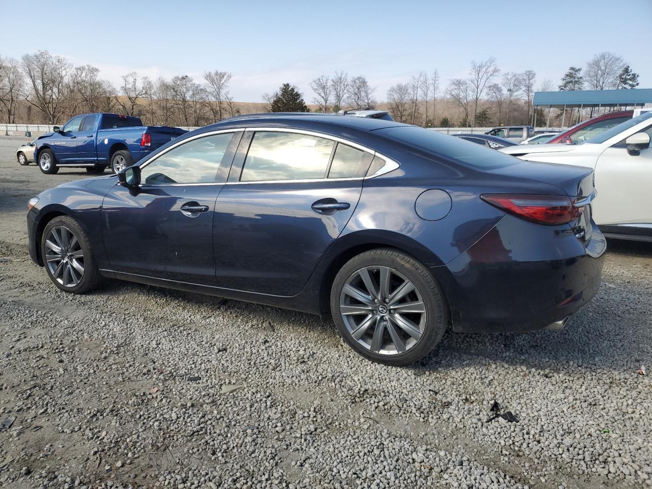 2019 Mazda 6 VIN JM1GL1VM1K1500897 Copart auction photo, side / rear end damage thumbnail 2