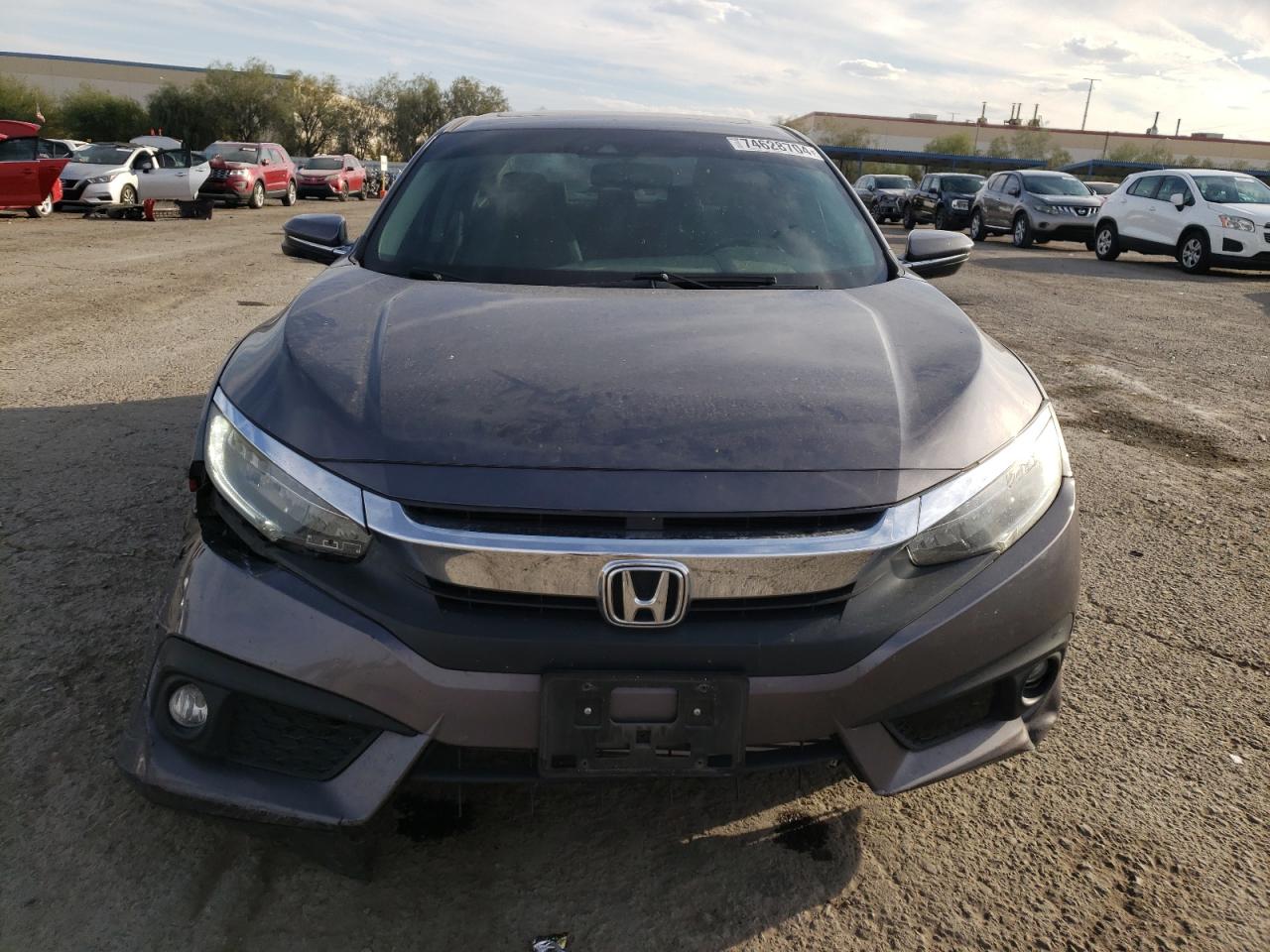 2017 Honda Civic VIN 19XFC1F96HE012430 Copart auction photo, front end damage thumbnail 5