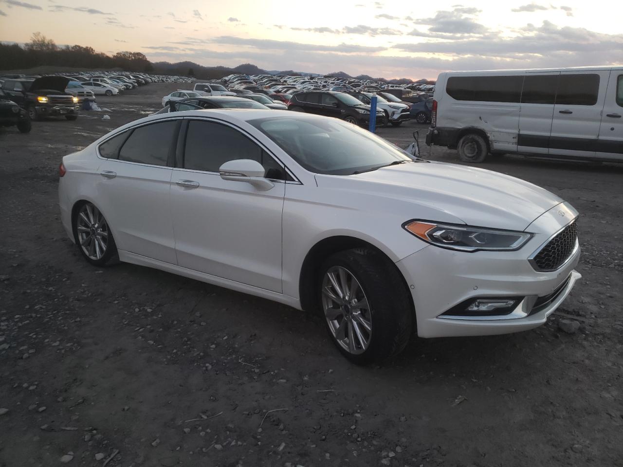 2017 Ford Fusion VIN 3FA6P0K92HR244106 Copart auction photo, all over / undercarriage damage thumbnail 4