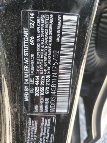 2015 Mercedes-Benz CLA-klasse VIN WDDSJ4GB1FN175752 Copart auction photo, front end damage thumbnail 12