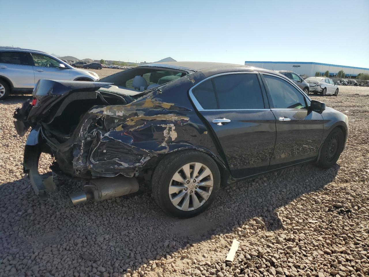 2015 Honda Accord VIN 1HGCR2F76FA051638 Copart auction photo, rear end damage thumbnail 3