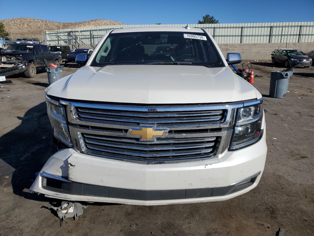 2020 Chevrolet Tahoe VIN 1GNSKCKC4LR124419 Copart auction photo, front end / side damage thumbnail 5